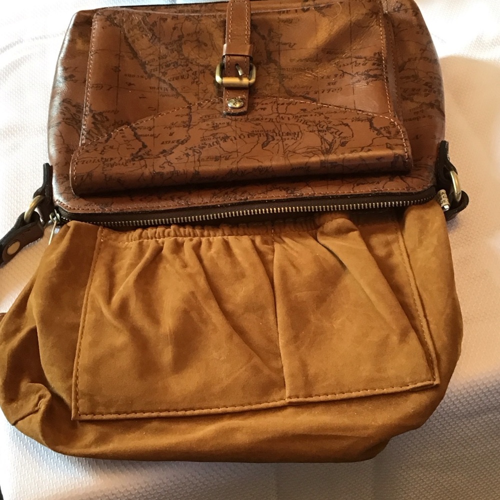 ✔️Patricia Nash Map Brown Crossbody Bag - Picture 8 of 10